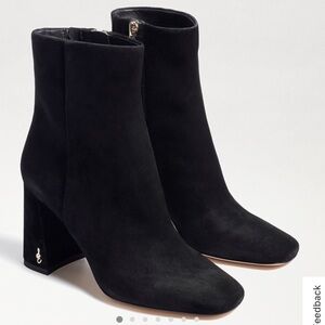 Sam Edelman Codie Black Suede Ankle Boots
